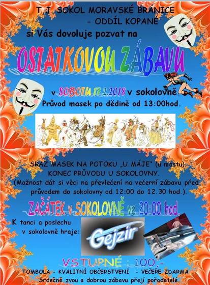 Plakát události Ostatková zábava
