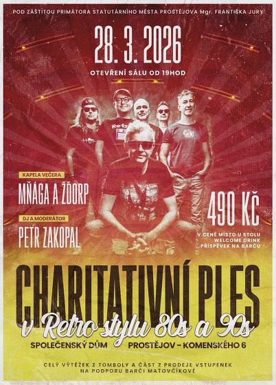 Plakát události Charitativní Retro Ples