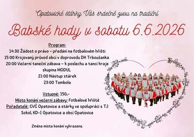 Plakát události Babské hody