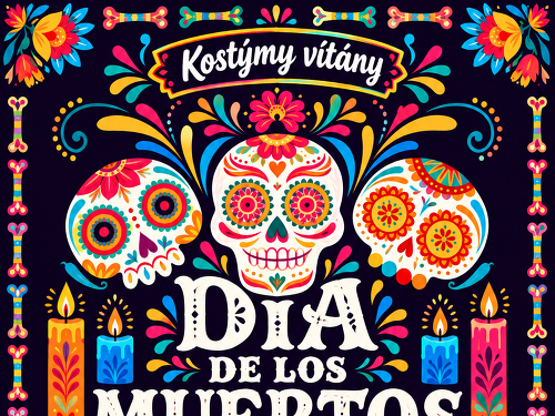 Plakát události Retro disco party Día de Muertos