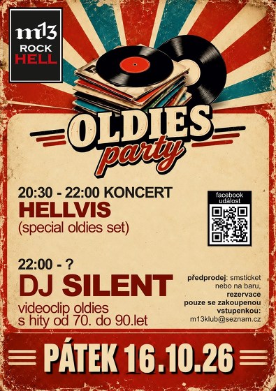 Plakát události Oldies Party Hellvis & DJ Silent