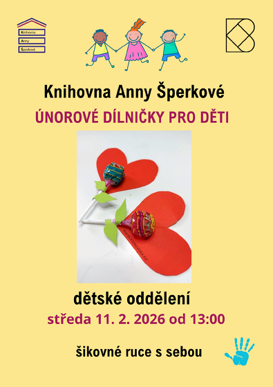 Plakát události Únorové dílničky pro děti