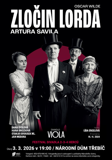 Plakát události Zločin lorda Artura Savila