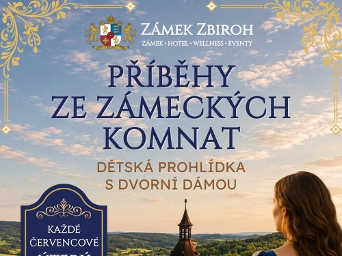 Plakát události Příběhy ze zámeckých komnat - dětská prohlídka s dvorní dámou