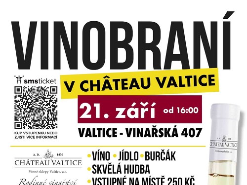 Plakát události Vinobraní v CHÂTEAU VALTICE