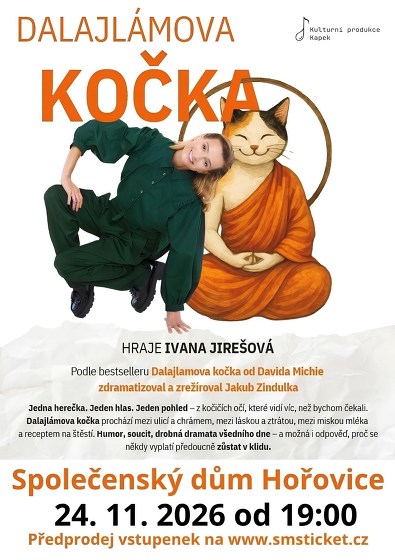 Plakát události Ivana Jirešová - Dalajlámova kočka
