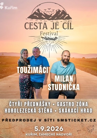 Plakát události CESTA JE CÍL - Toužimáci • Lenka Hrabalová • Milan Studnička