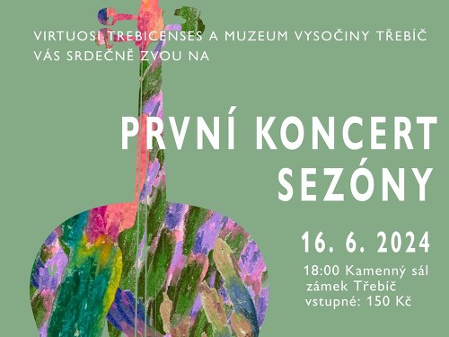 Plakát události PRVNÍ KONCERT sezóny orchestru Virtuosi Trebicenses
