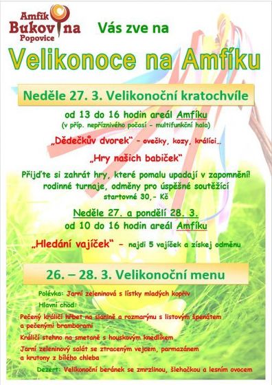 Plakát události Velikonoce na Amfíku 