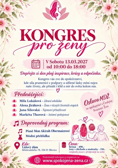Plakát události Kongres pro ženy
