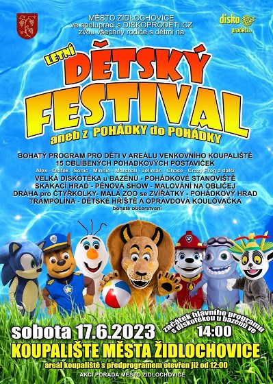Plakát události Letní dětský festival aneb z pohádky do pohádky