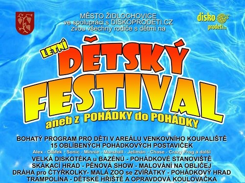 Plakát události Letní dětský festival aneb z pohádky do pohádky