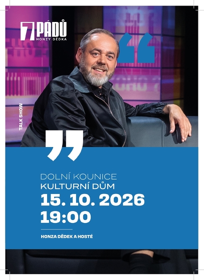 Plakát události 7 pádů Honzy Dědka