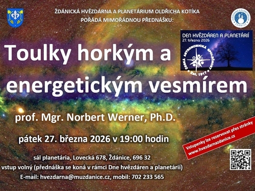 Plakát události Toulky horkým a energetickým vesmírem