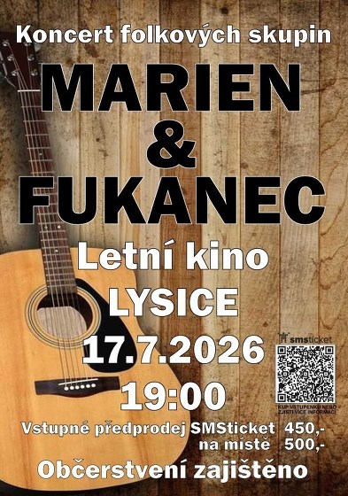 Plakát události Koncert MARIEN a FUKANEC