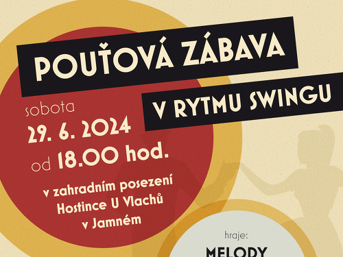 Plakát události Pouťová zábava v rytmu swingu