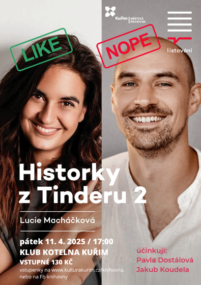 Plakát události LiStOVáNí | Historky z Tinderu 2