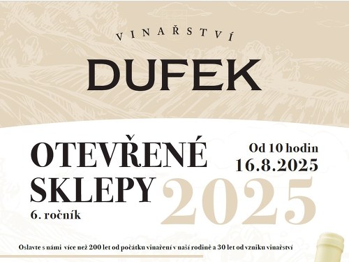 Plakát události Otevřené sklepy Vinařství Josef Dufek
