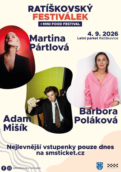 Plakát události Ratíškovský festiválek + mini food festival 2026