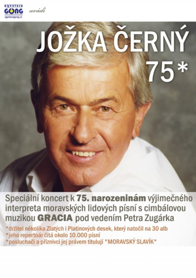 Plakát události Jožka Černý 75 let - narozeninový koncert