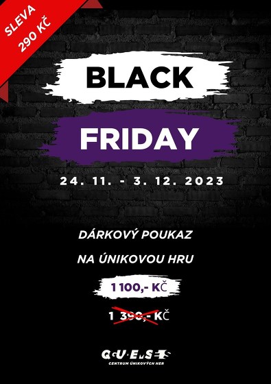 Plakát události BF e-Voucher na Únikovou hru QG