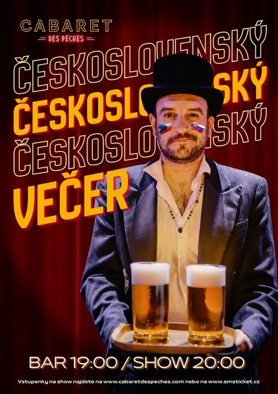 Plakát události Cabaret des Péchés: Večer plný českých a slovenských hitů