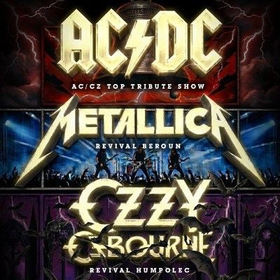Plakát události Večer legend 26 - Tributes  AC/DC - OZZY - METALLICA