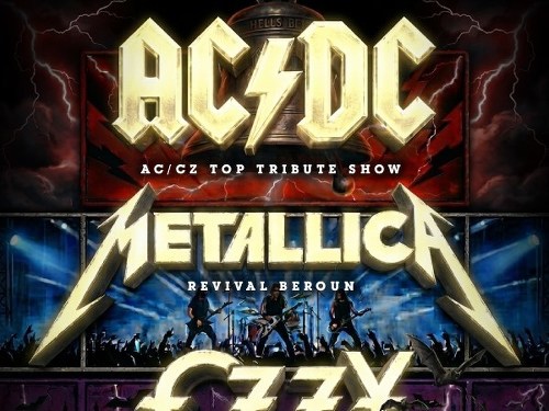 Plakát události Večer legend 26 - Tributes  AC/DC - OZZY - METALLICA