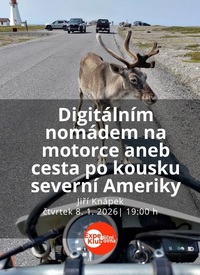 Plakát události Digitálním nomádem na motorce aneb cesta po severní Americe
