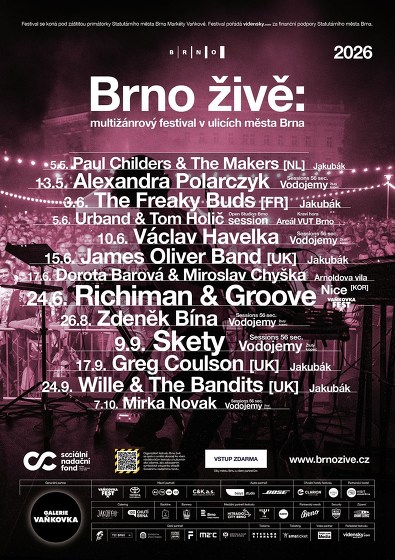 Plakát události Brno živě:
