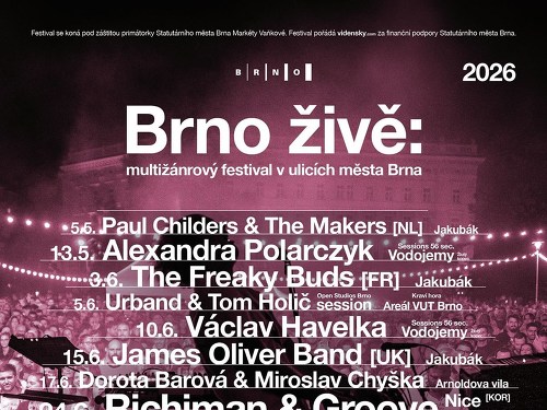 Plakát události Brno živě: