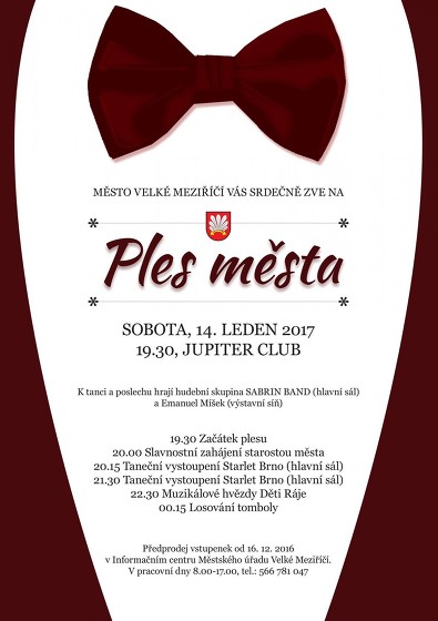 Plakát události Ples města