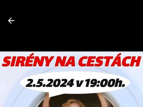 Plakát události Sirény na cestách
