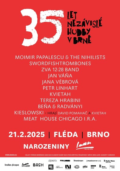 Plakát události 35 let Indies