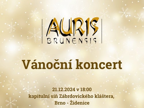 Plakát události Vánoční koncert Auris Brunensis