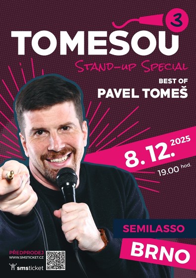 Plakát události TOMEŠOU 3: The best of Pavel Tomeš (stand-up speciál) - Brno