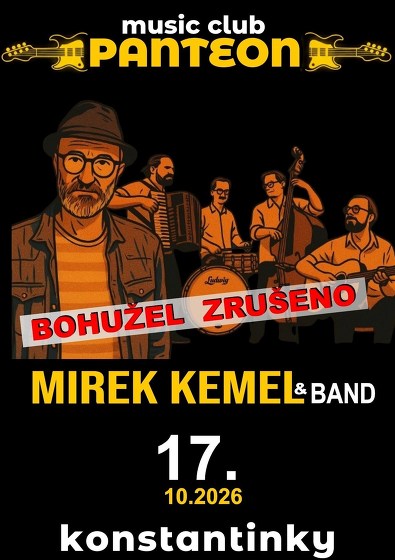Plakát události Mirek Kemel & Band v Panteonu