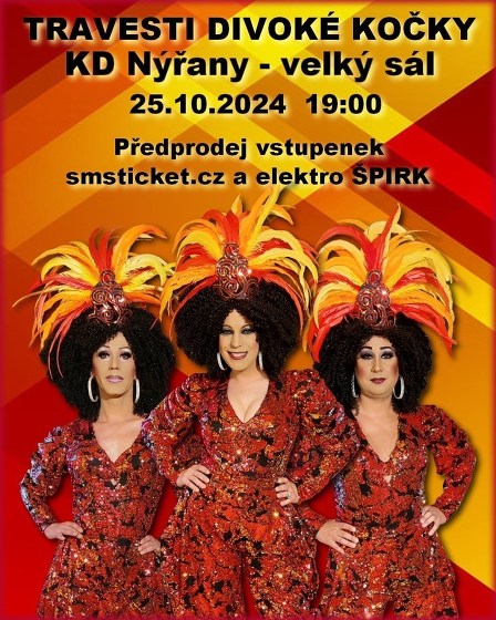 Plakát události Travesti show Divoké kočky