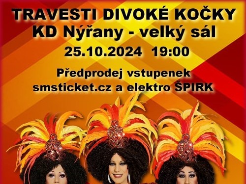 Plakát události Travesti show Divoké kočky