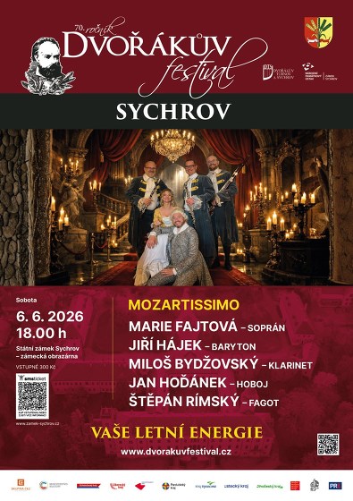 Plakát události Dvořákův festival: Mozartissimo