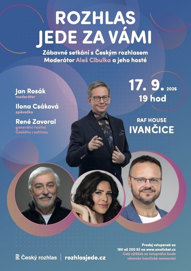 Plakát události Rozhlas jede za vámi - RAF House Ivančice