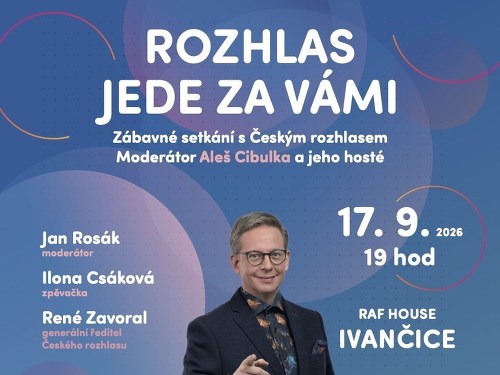 Plakát události Rozhlas jede za vámi - RAF House Ivančice