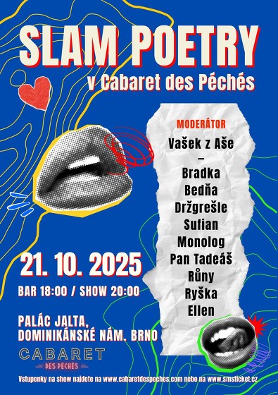 Plakát události Slam  poetry