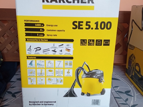 Kärcher-vysavač s tepovačem