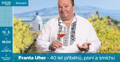 Plakát události Franta Uher - 40 let příběhů, písní a smíchu