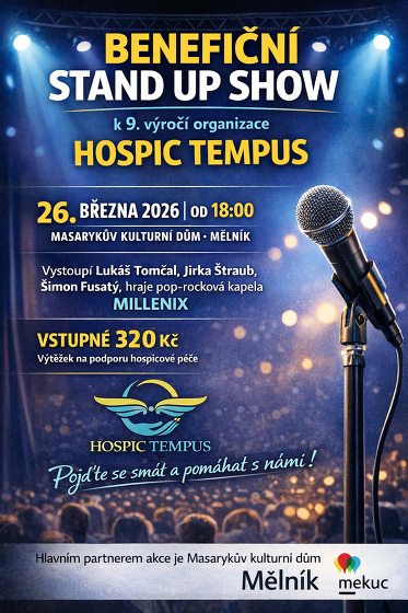 Plakát události Benefiční Stand-up show