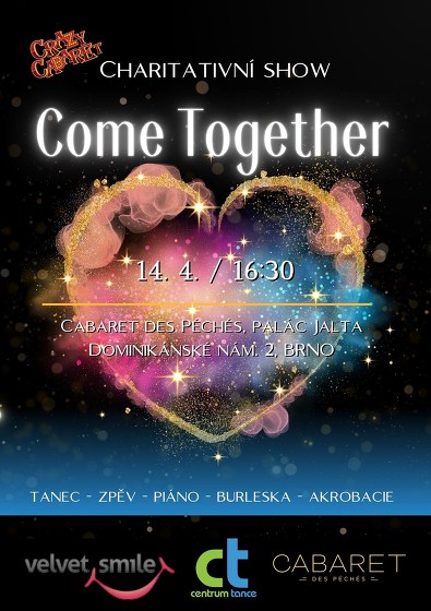 Plakát události Charitativní show Come Together