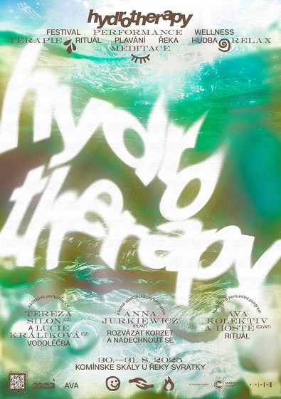 Plakát události ~ Hydrotherapy ~ komunitní festival hudby a lázeňství