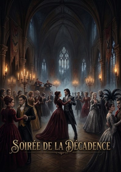 Plakát události Ples upírů - Soirée de la Décadence