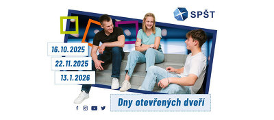 Plakát události Dny otevřených dveří SPŠT